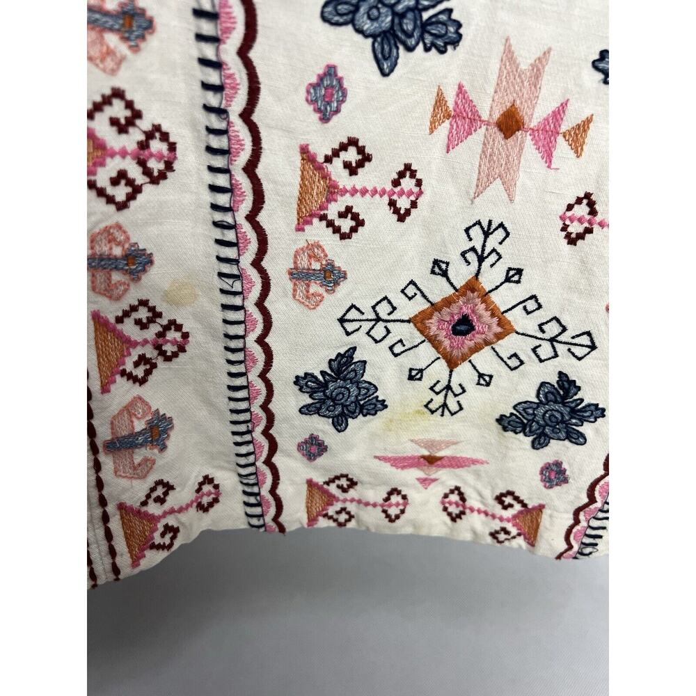 Anthropologie Women’s Akemi + Kin Reagan Embroidered Sleeveless Dress Size 14 - Picture 4 of 9